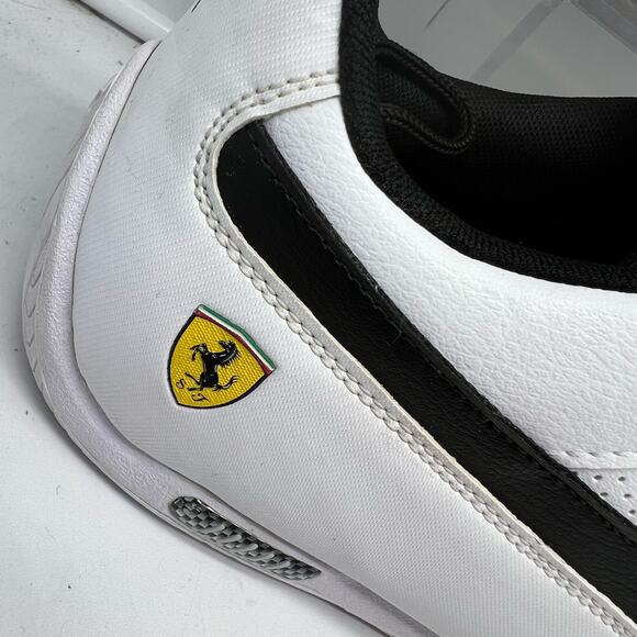 Puma Shoes Mens 14 Scuderia Ferrari Drift Driving Sneaker 306226 White - Picture 2 of 9